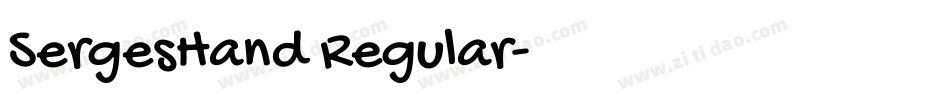 SergesHand Regular字体转换